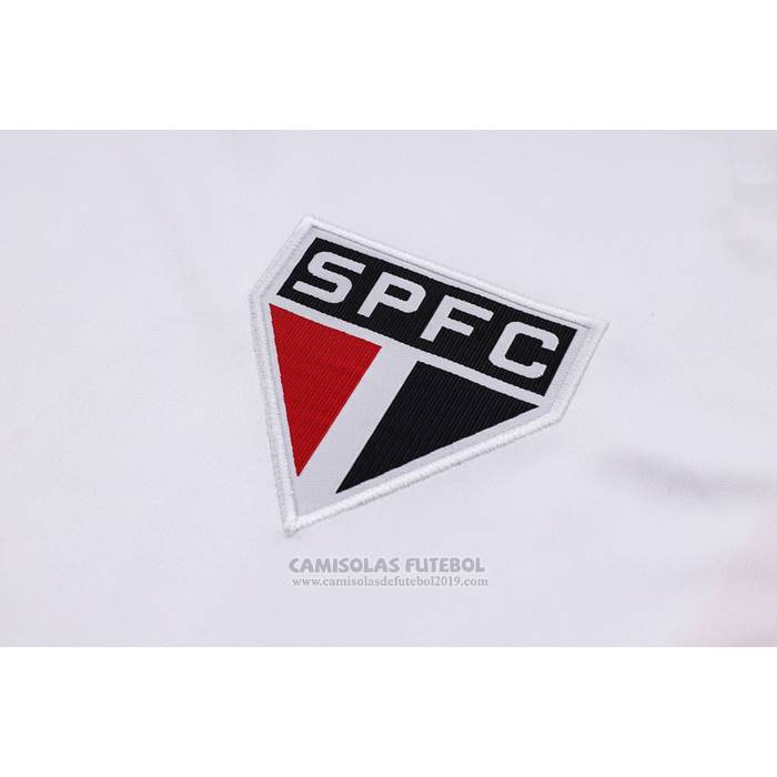 Fato de Treino Sao Paulo Manga Curta 2023-2024 Branco - Calcas Curta